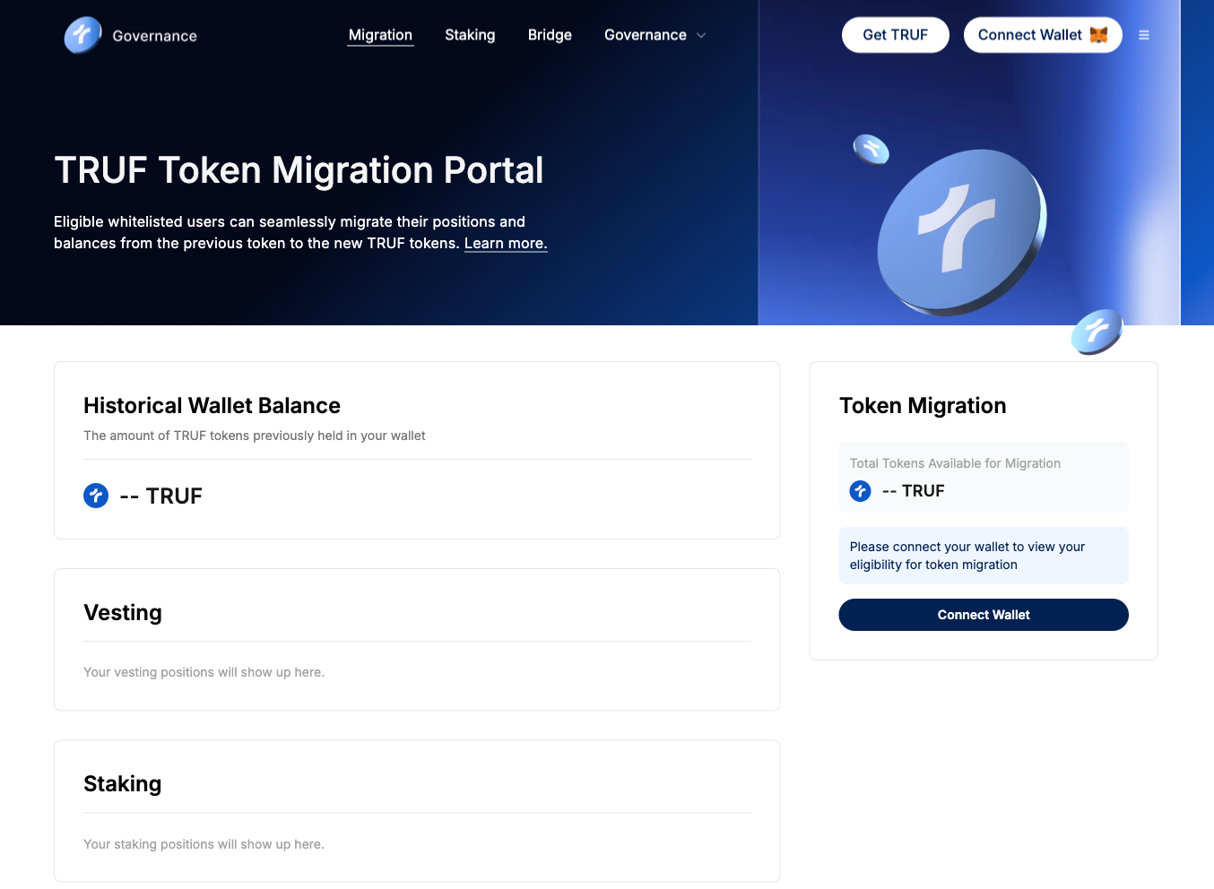 TRUF Token Migration Portal